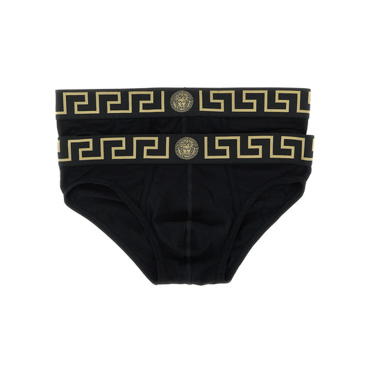 Versace Black Cotton Briefs