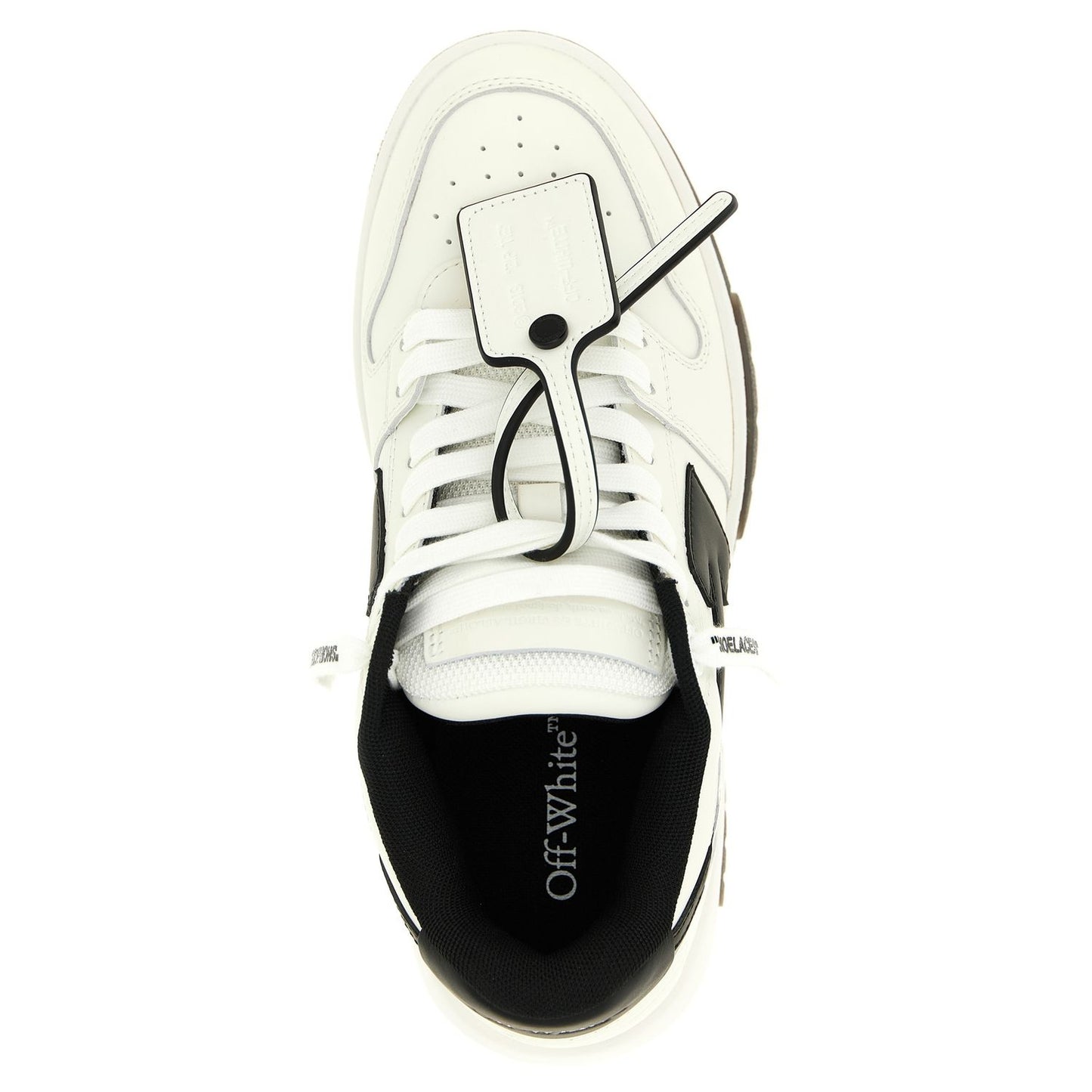 Off-White Bicolor Calfskin Low Top Sneakers