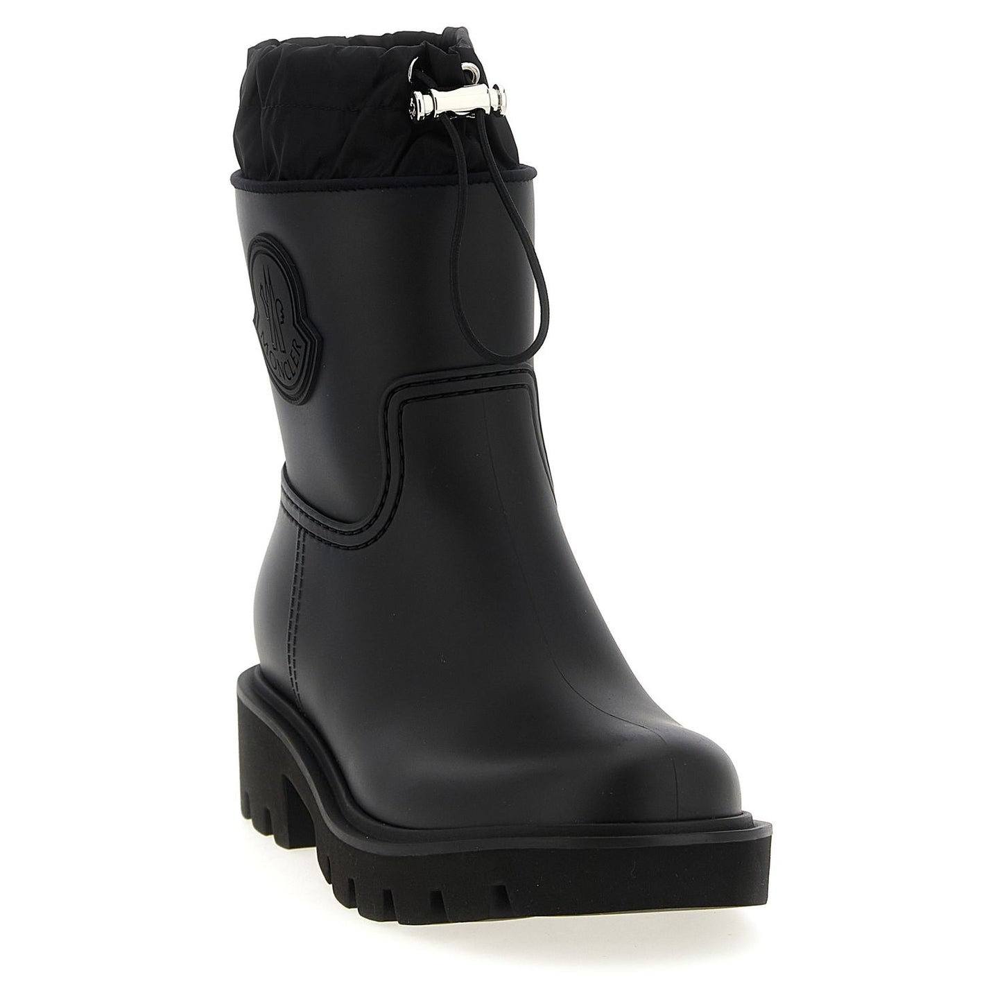 Moncler Black Pvc Ankle Boots