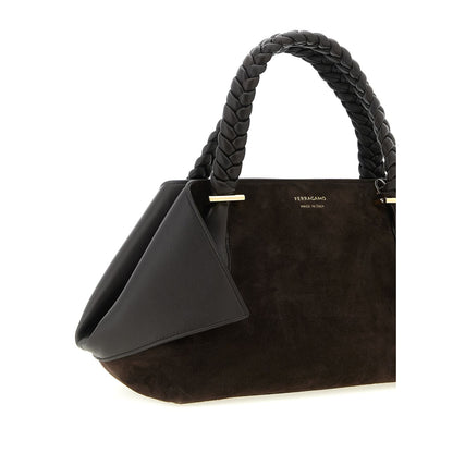 Ferragamo Brown Goatskin Handbag