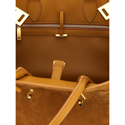 Ferragamo Beige Goatskin Handbag
