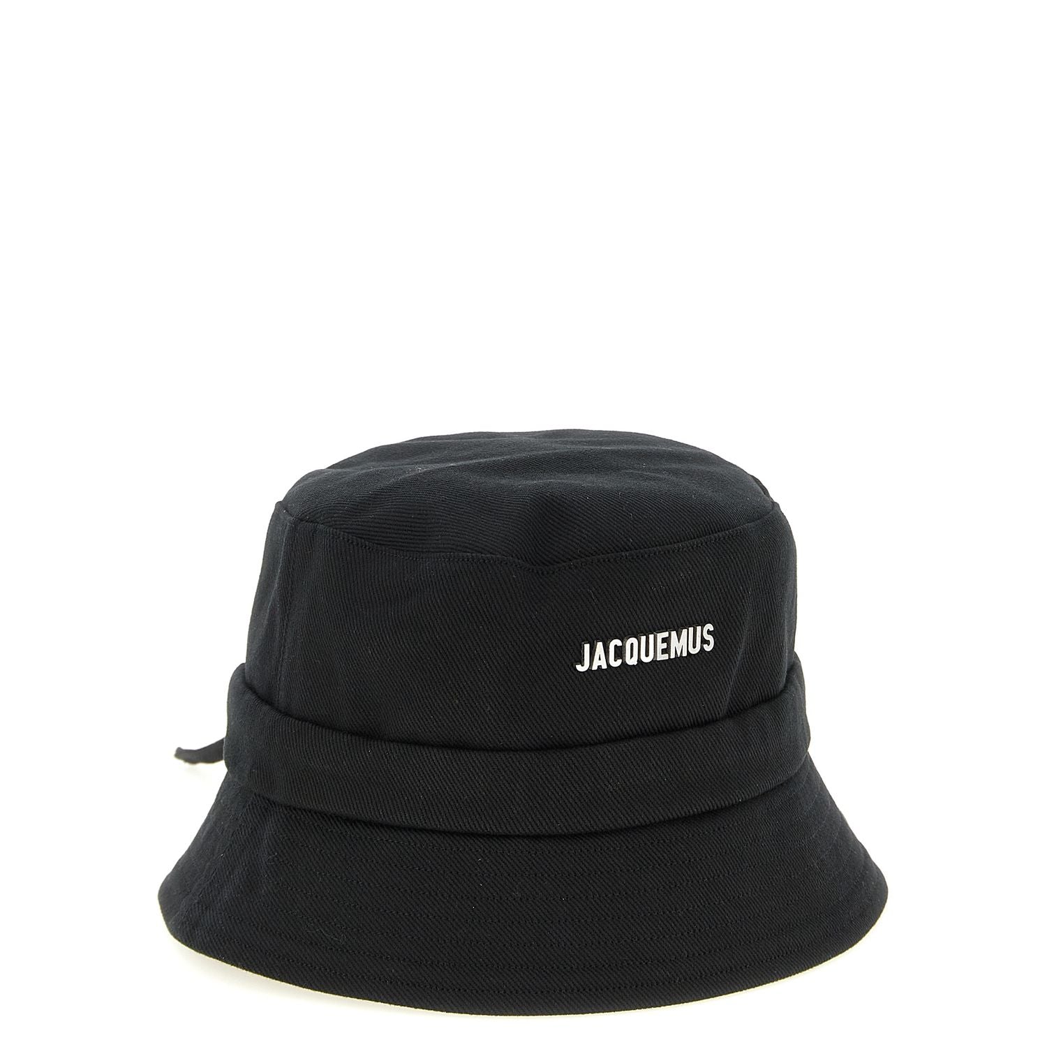 Jacquemus Black Cotton Bucket Hat