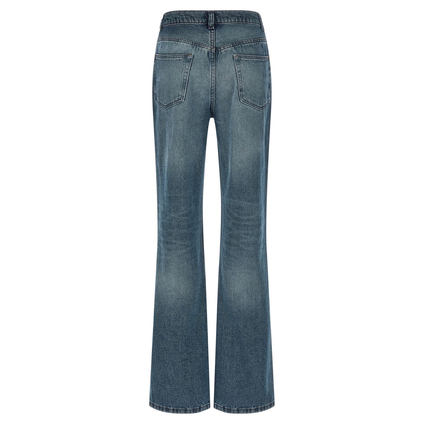 A.P.C. Blue Cotton Flared Jeans