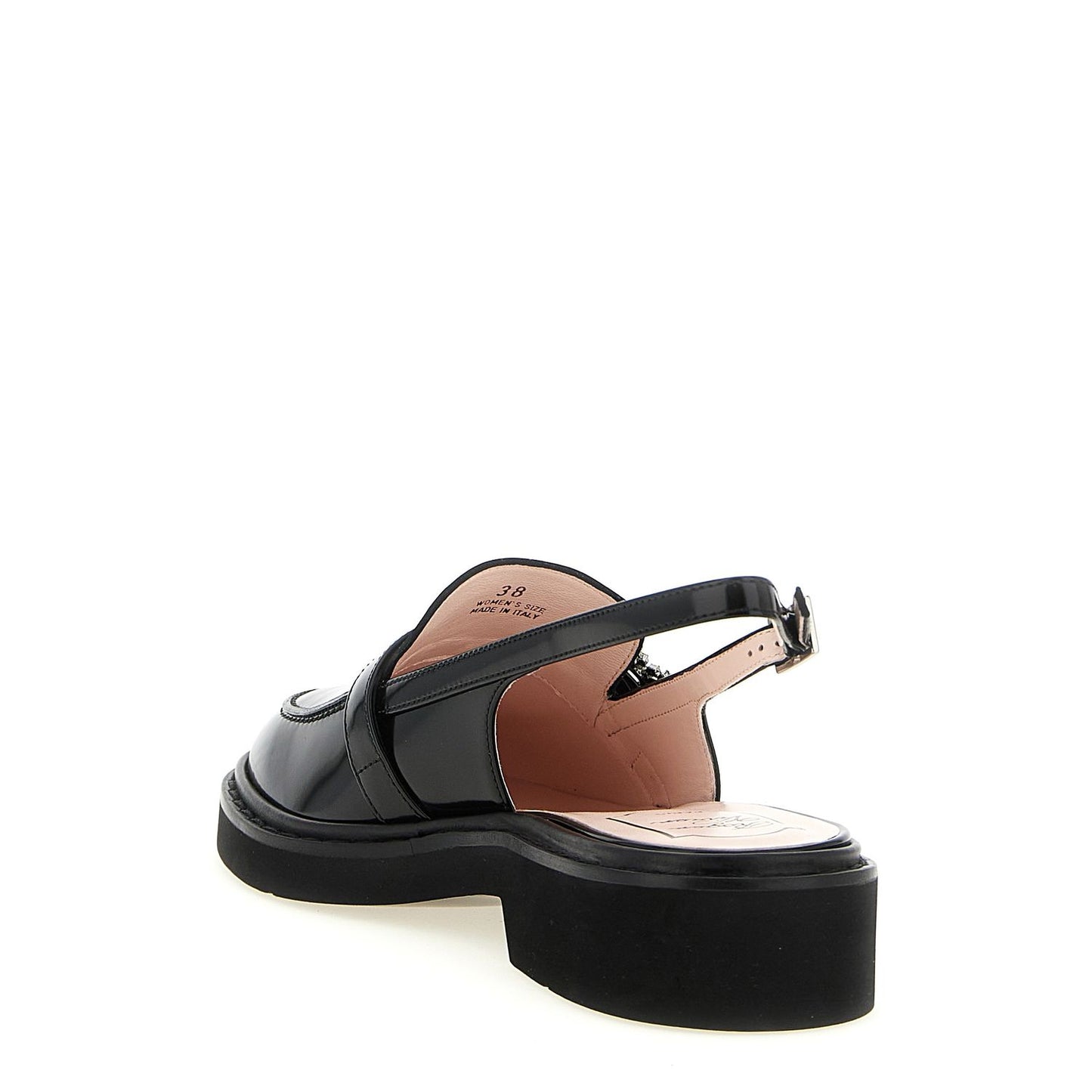 Roger Vivier Black Calfskin Moccassin