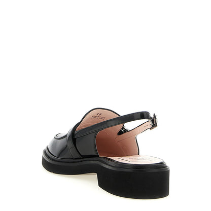 Roger Vivier Black Calfskin Moccassin