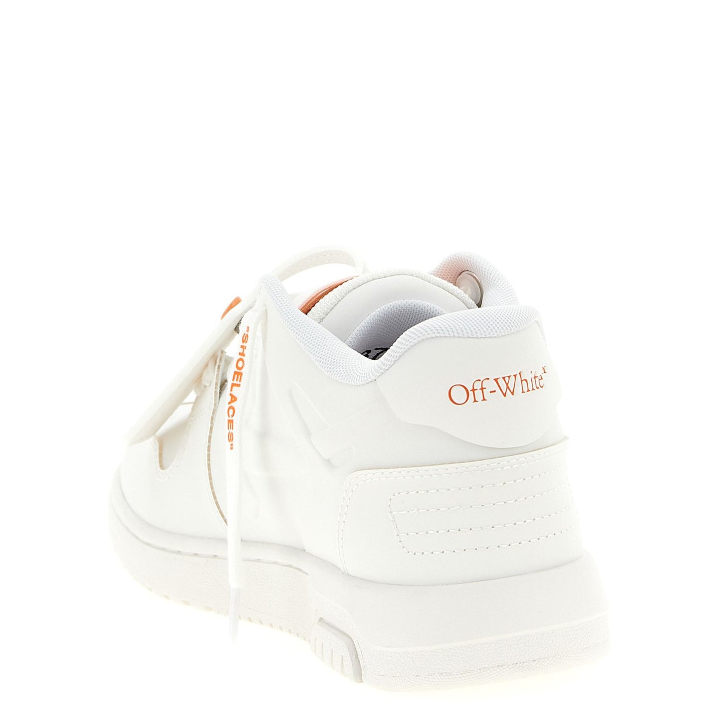 Off-White Orange Plastic Athletic Sneakers