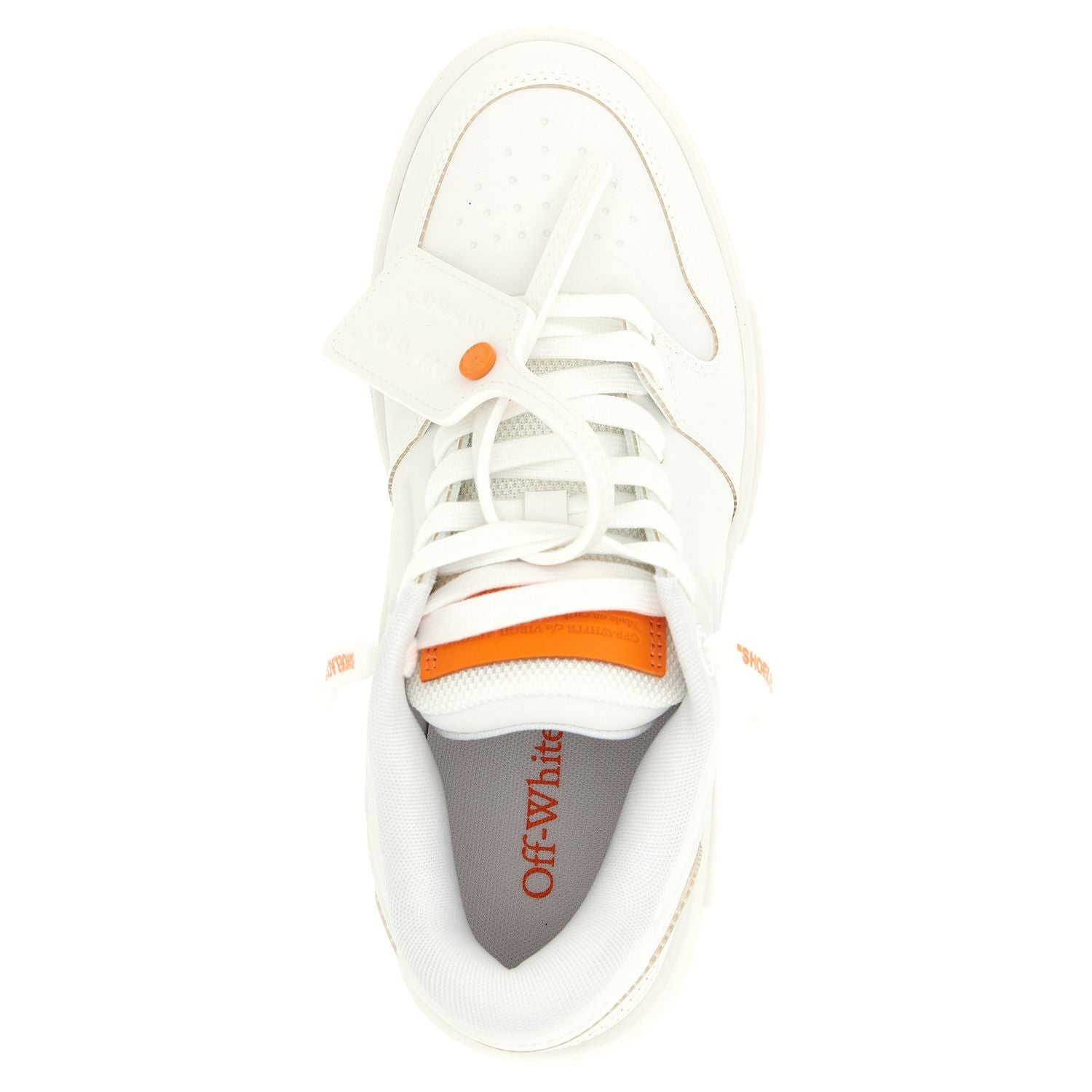 Off-White Orange Plastic Athletic Sneakers