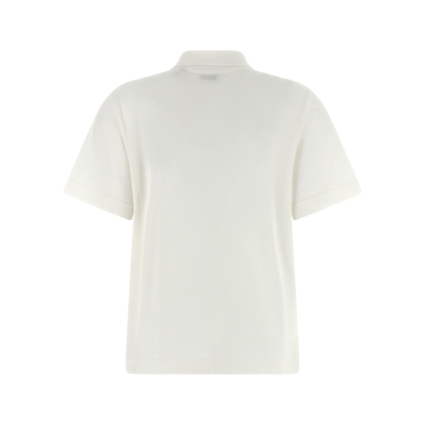 Burberry White Cotton Polo Shirt