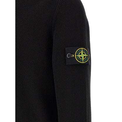 Stone Island Black Cotton Cardigan