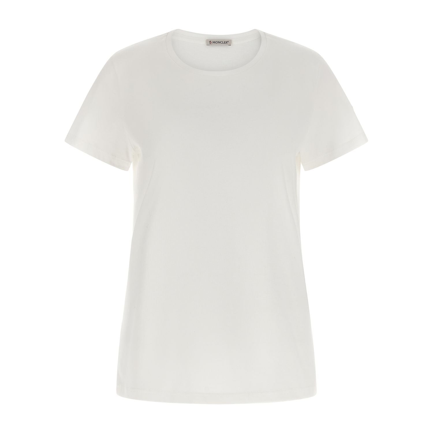 Moncler White Cotton T-Shirt