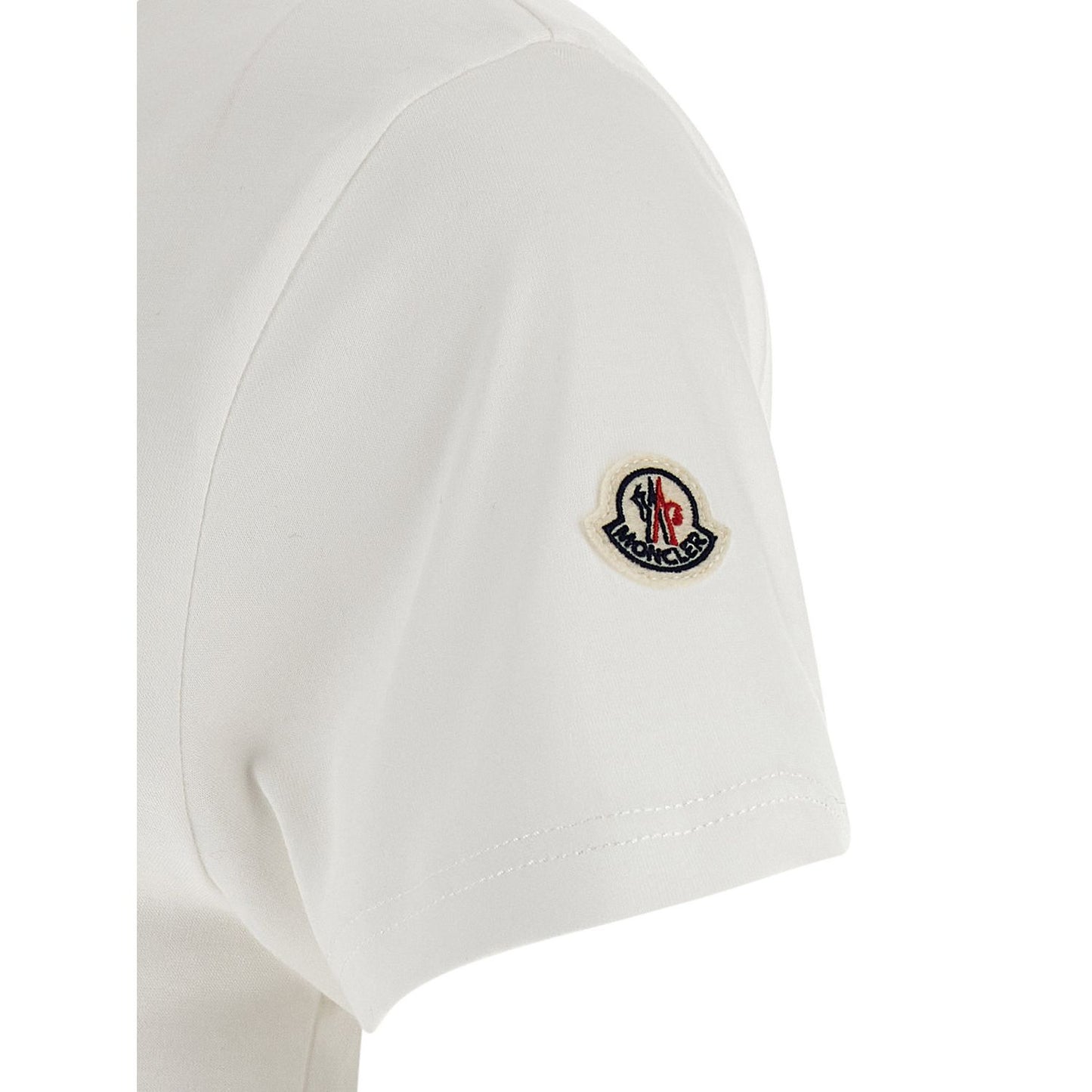 Moncler White Cotton T-Shirt