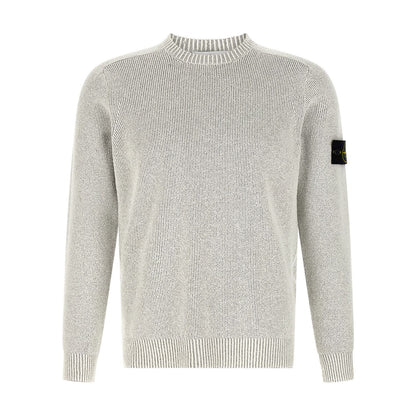 Stone Island Gray Cotton Cardigan