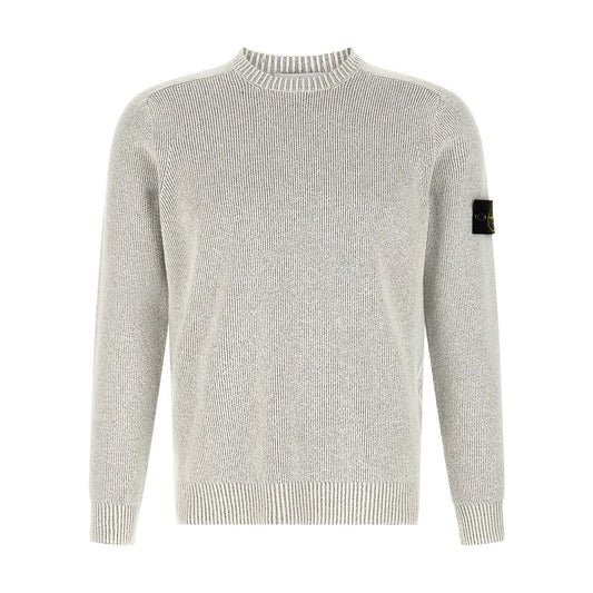 Stone Island Gray Cotton Cardigan