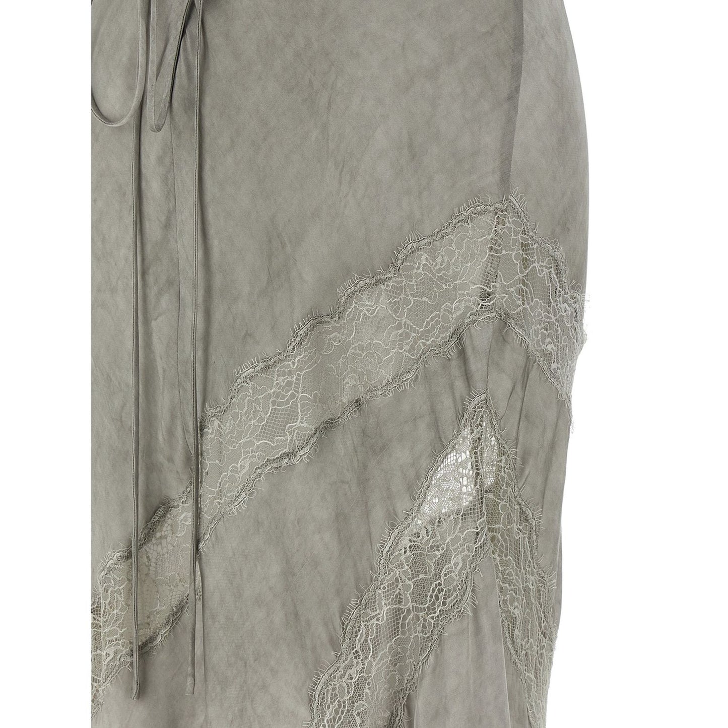 The Andamane Gray Viscose Long Dress