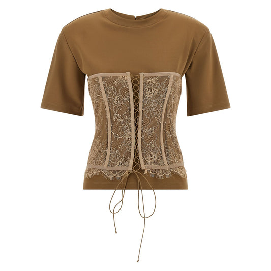 Giuseppe Di Morabito Brown Viscose T-Shirt