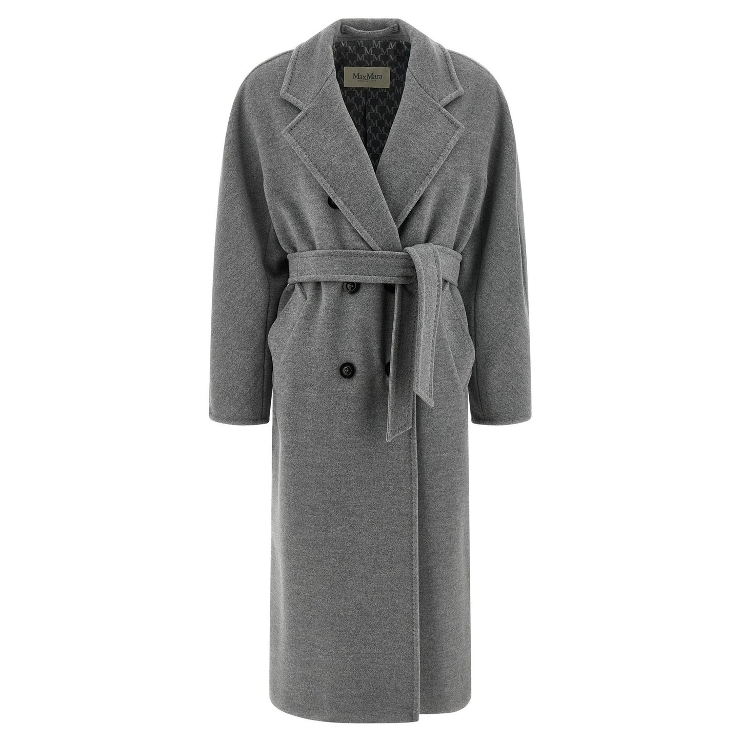 Max Mara Gray Virgin Wool Coat