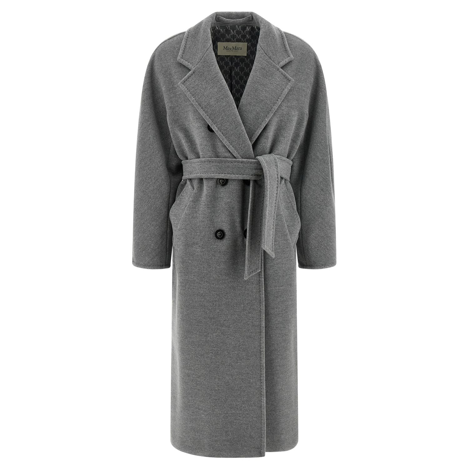 Max Mara Gray Virgin Wool Coat