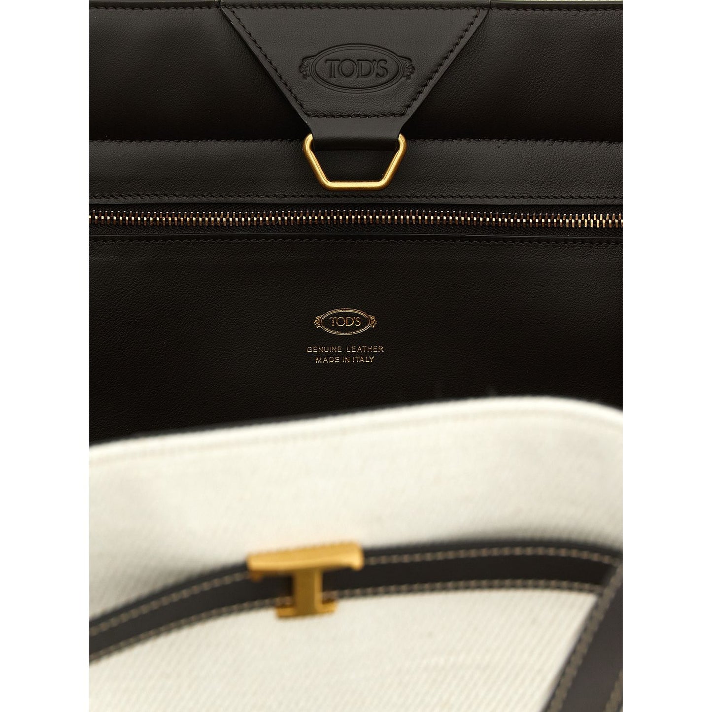 Tod's Multicolor Linen Tote Bag