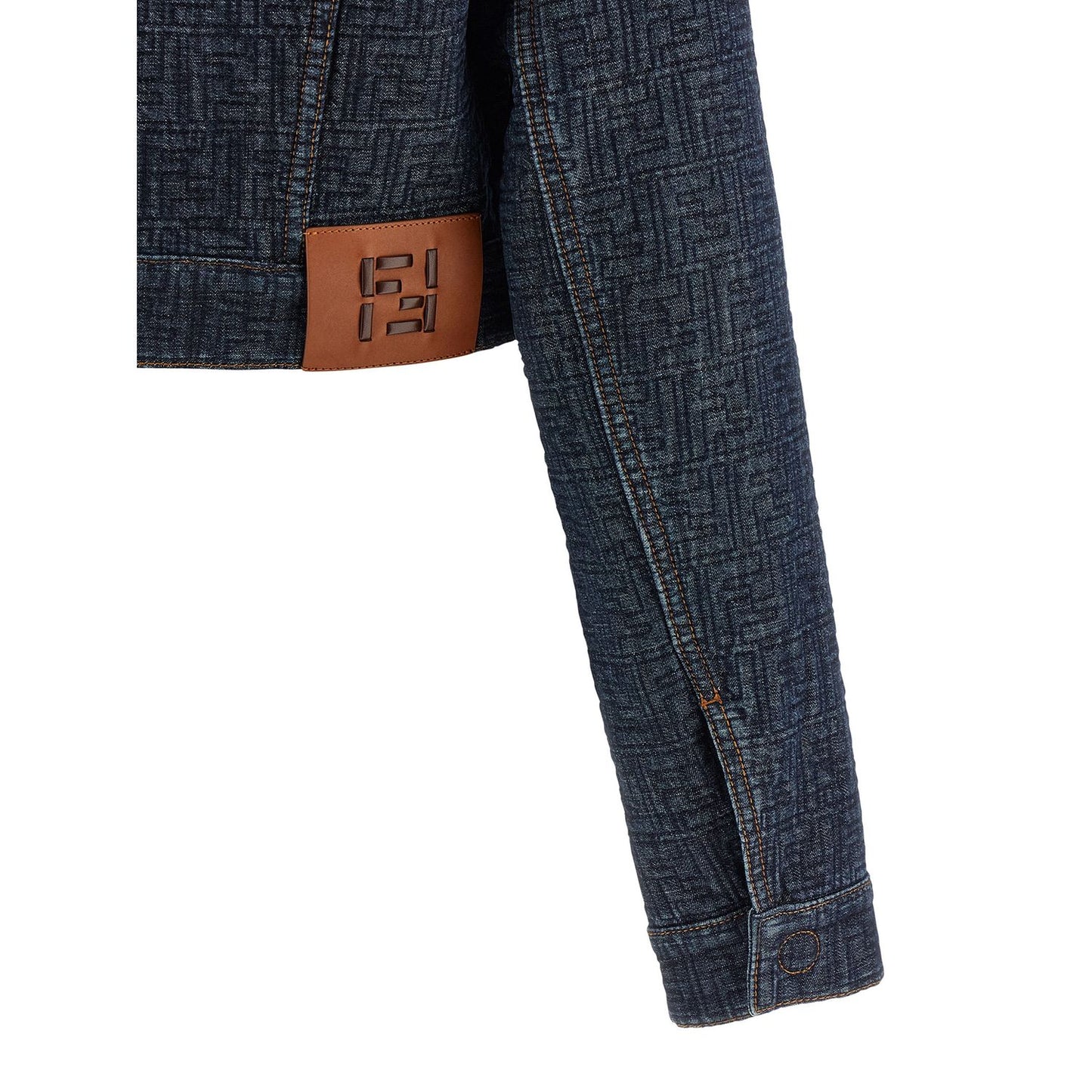 Fendi Blue Cotton Denim Jacket