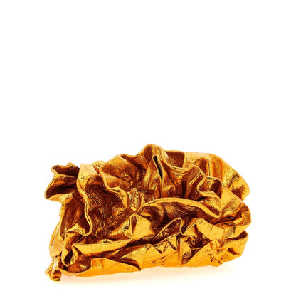 Dries Van Noten Orange Cowhide Clutch Bag