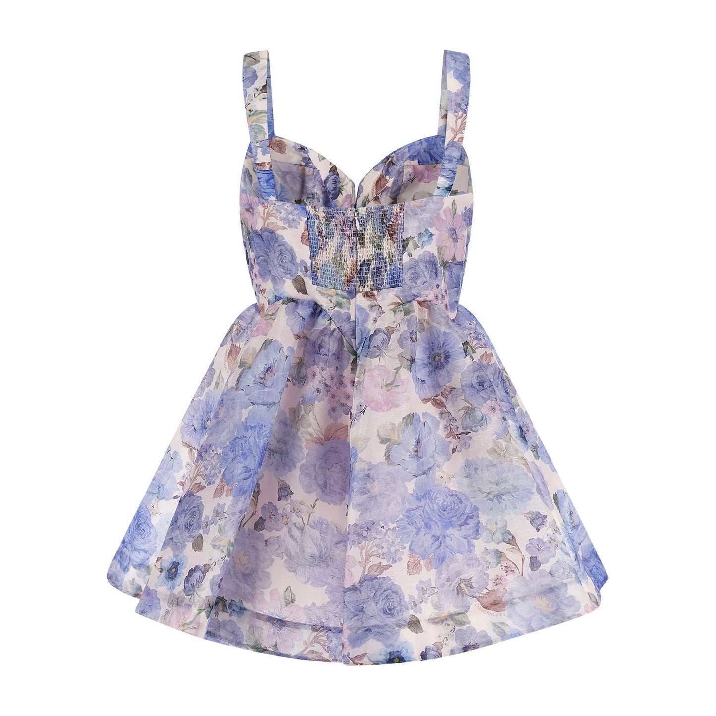 Zimmermann Blue Linen Short Dress