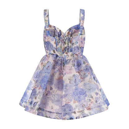 Zimmermann Blue Linen Short Dress