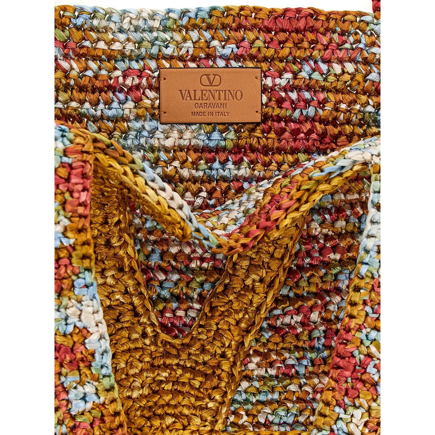 Valentino Garavani Multicolor Viscose Tote Bag