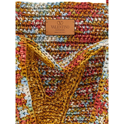 Valentino Garavani Multicolor Viscose Tote Bag