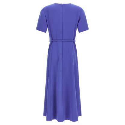 Carolina Herrera Blue Polyester Midi Dress