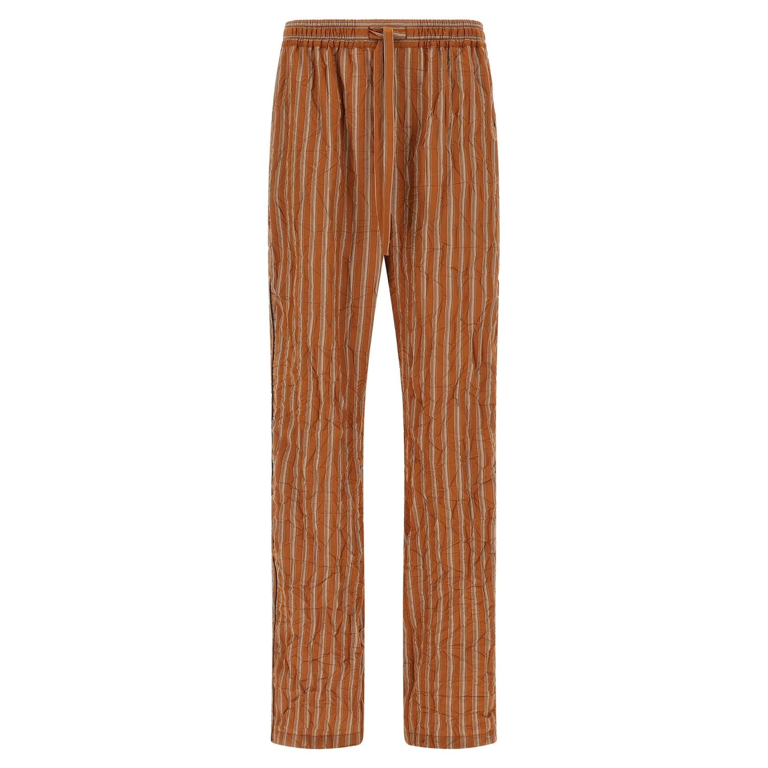 Dolce & Gabbana Brown Viscose Casual Pants