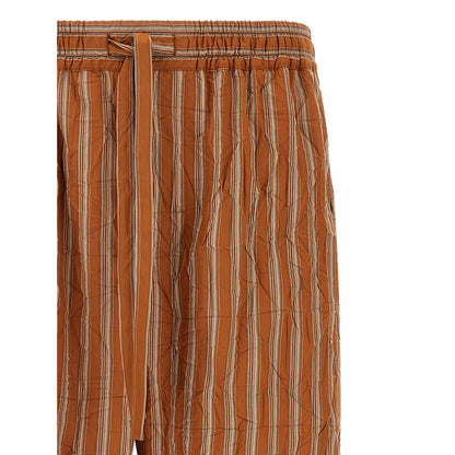 Dolce & Gabbana Brown Viscose Casual Pants