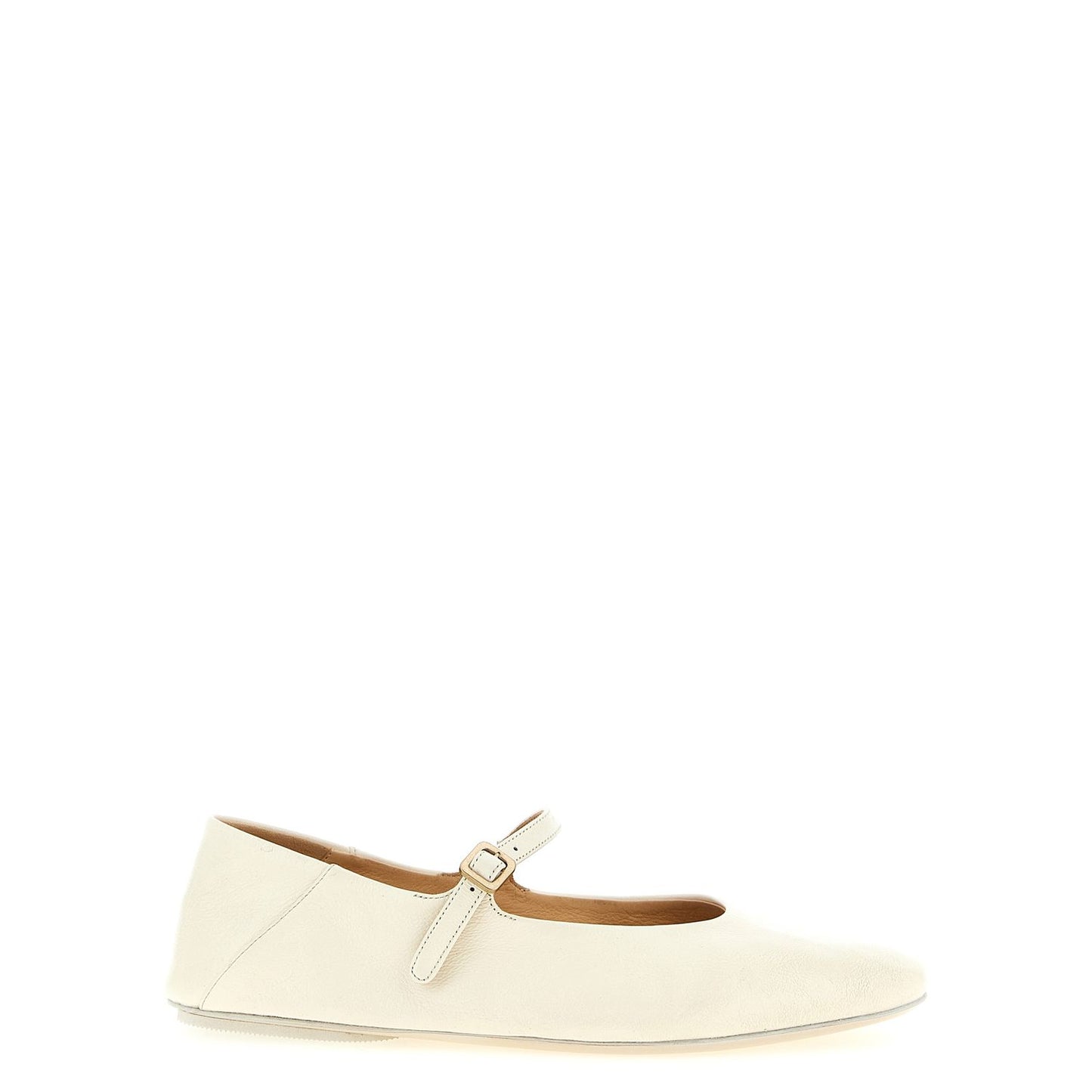 Marsell Beige Calfskin Ballet Flats