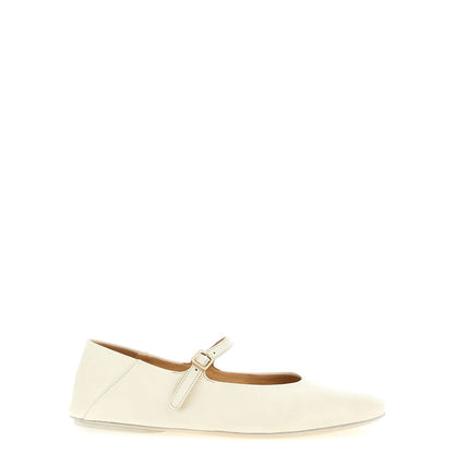 Marsell Beige Calfskin Ballet Flats
