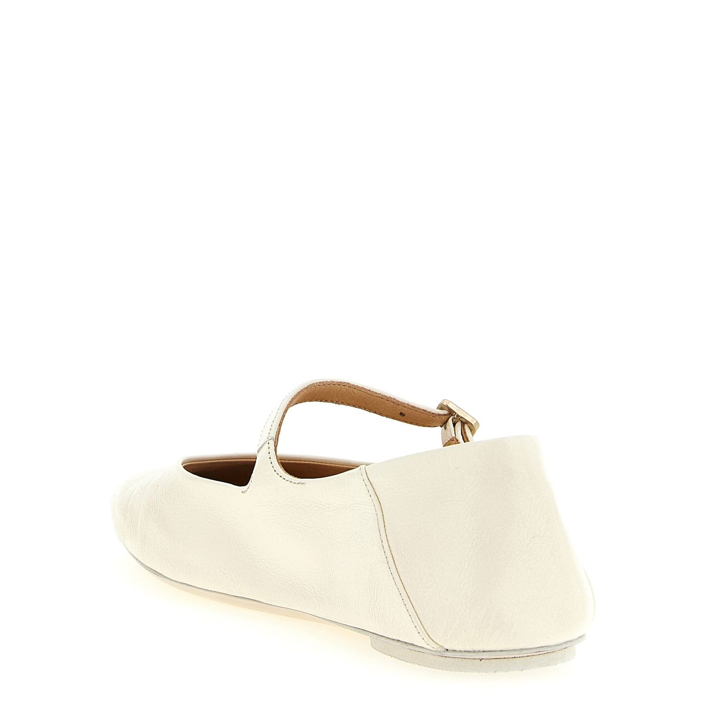 Marsell Beige Calfskin Ballet Flats