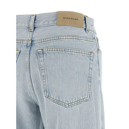 Givenchy Blue Cotton Straight-Leg Jeans