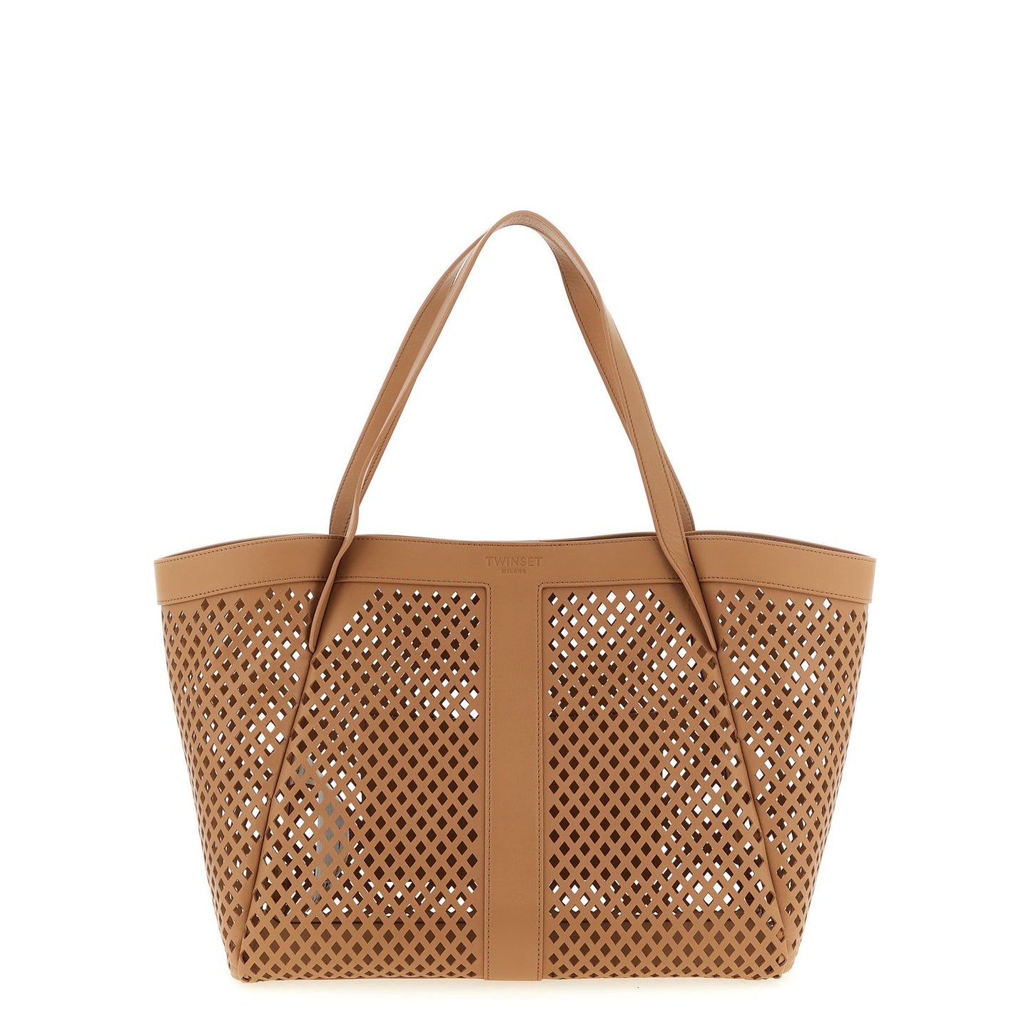 Twinset Brown Polyethylene Tote Bag