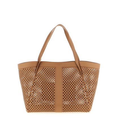 Twinset Brown Polyethylene Tote Bag