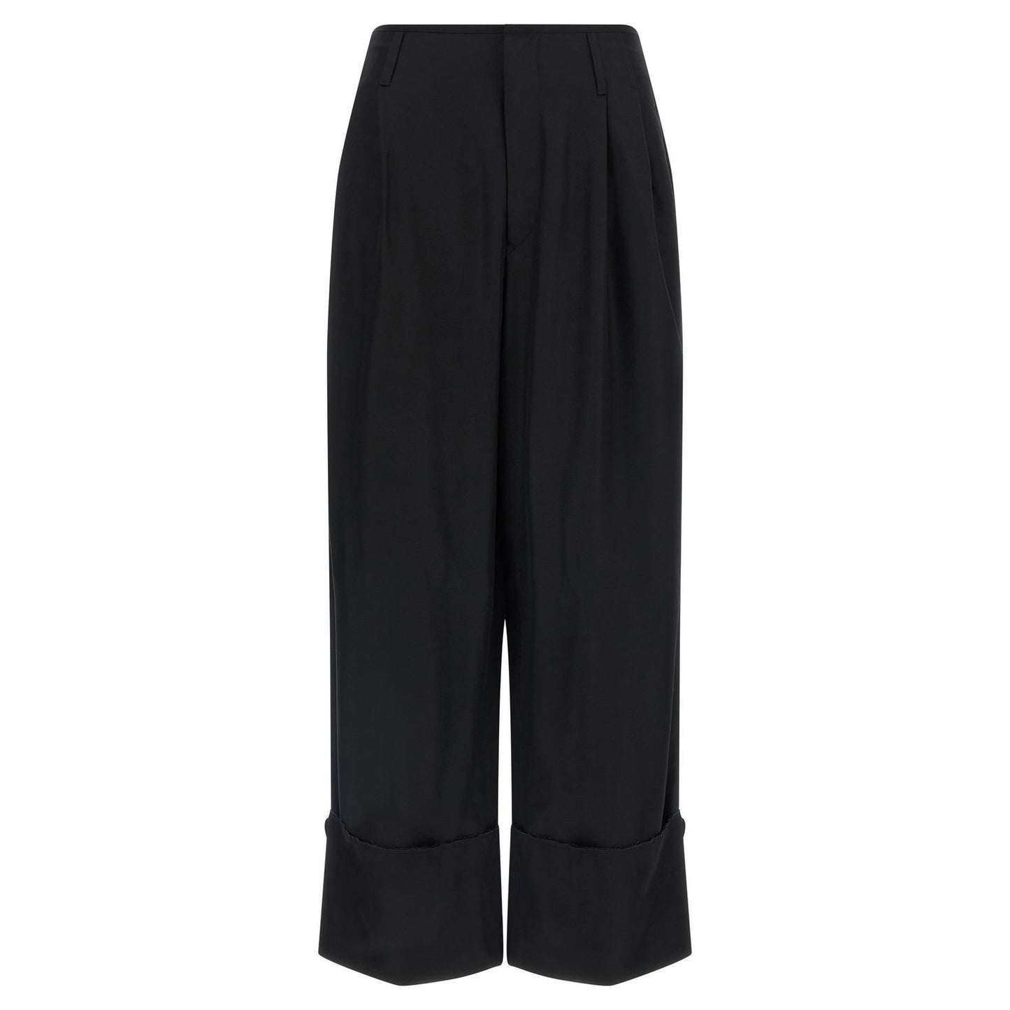 Darkpark Black Viscose Casual Pants