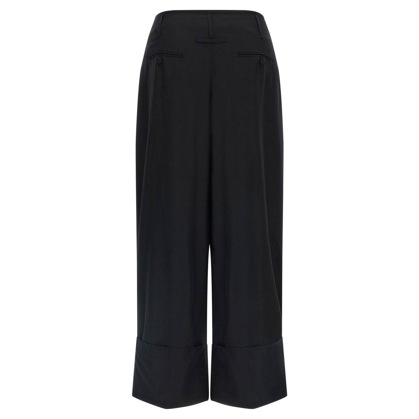 Darkpark Black Viscose Casual Pants