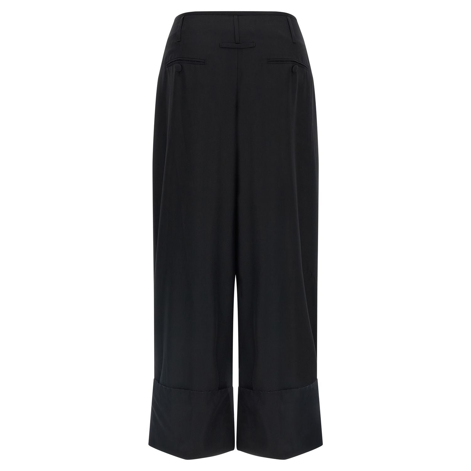 Darkpark Black Viscose Casual Pants