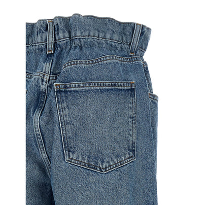 Agolde Blue Cotton Straight-Leg Jeans