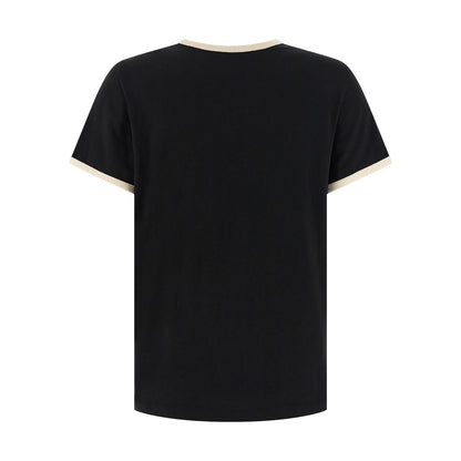 Moncler Black Cotton T-Shirt