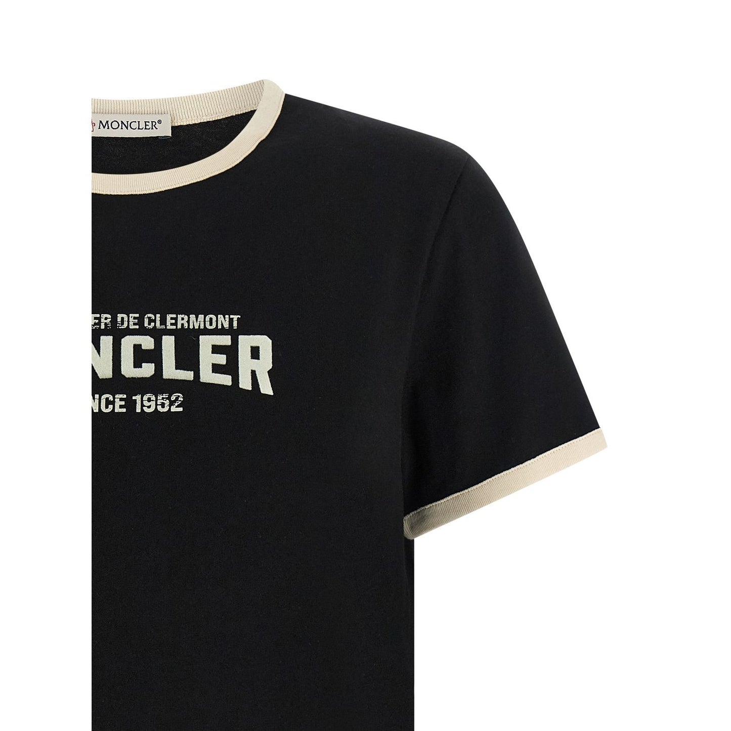 Moncler Black Cotton T-Shirt
