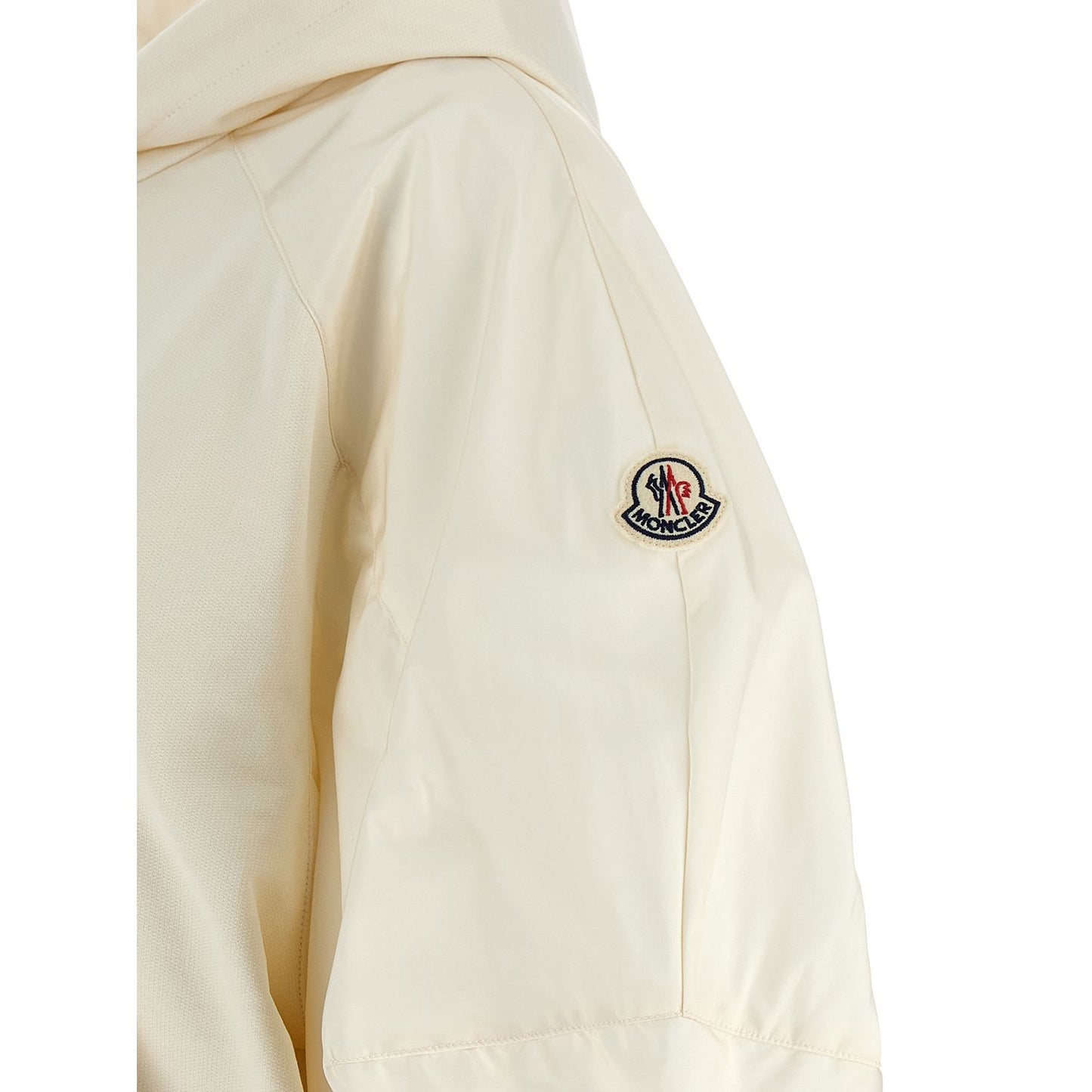 Moncler White Cotton Hoodie