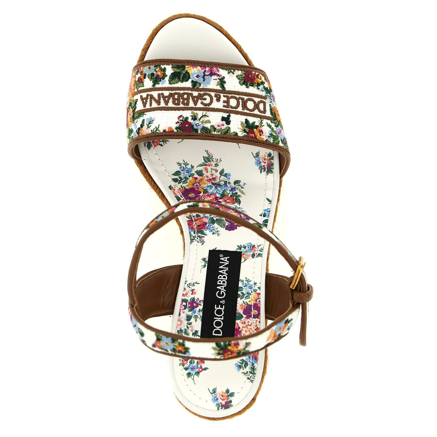 Dolce & Gabbana Multicolor Polyamide Wedge Sandals