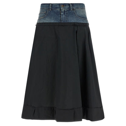 Maison Margiela Multicolor Polyester Midi Skirt