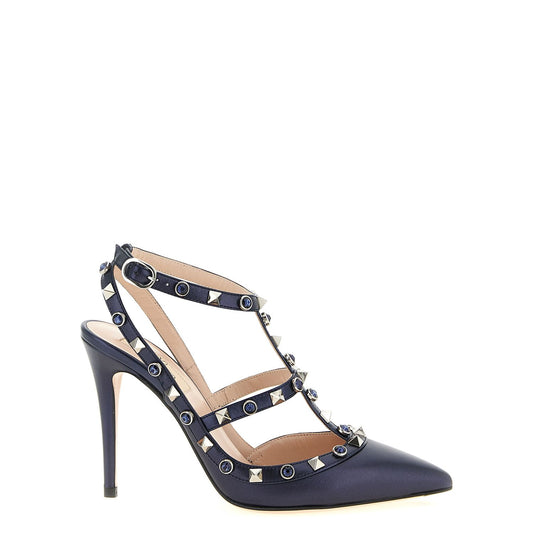 Valentino Garavani Blue Goatskin High Heel Pumps