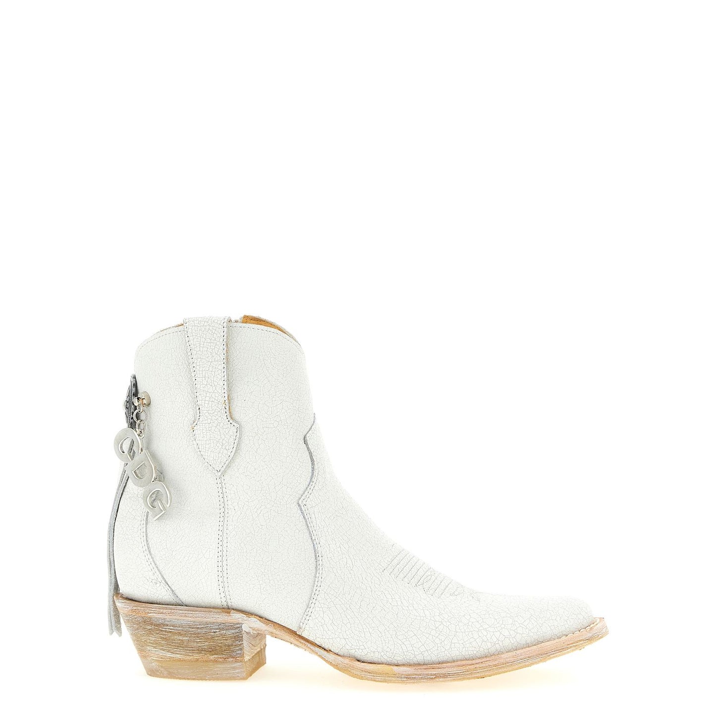 Comme Des Garçons White Cowhide Chelsea Boots