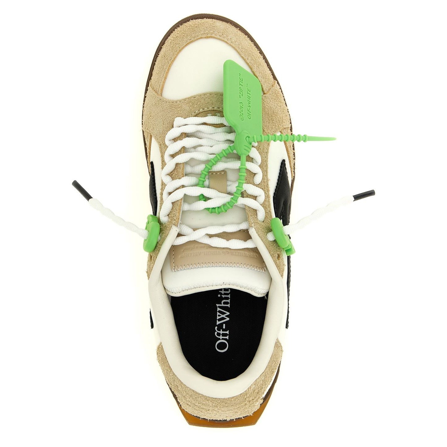 Off-White Multicolor Nylon Athletic Sneakers
