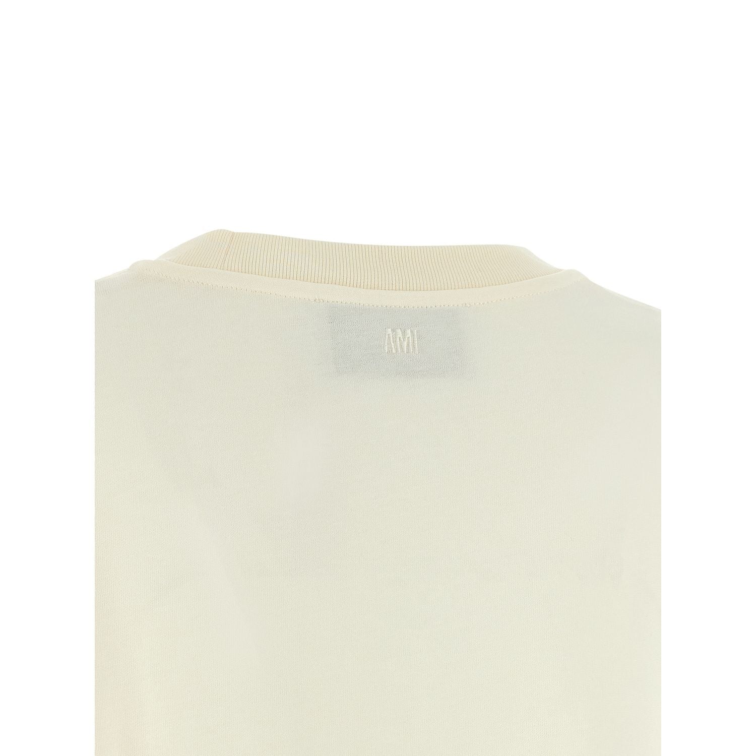 Ami Paris White Cotton T-Shirt